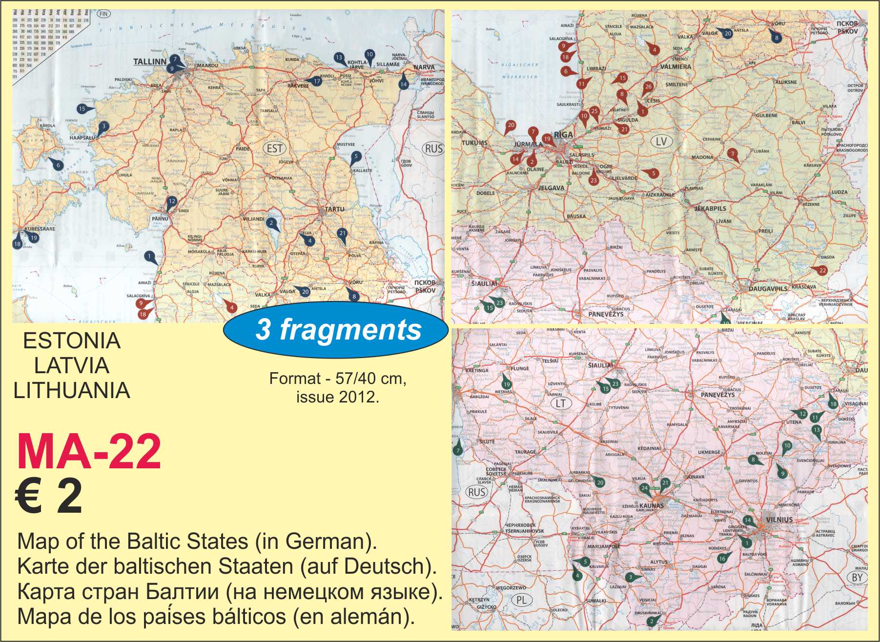 Map Baltic states